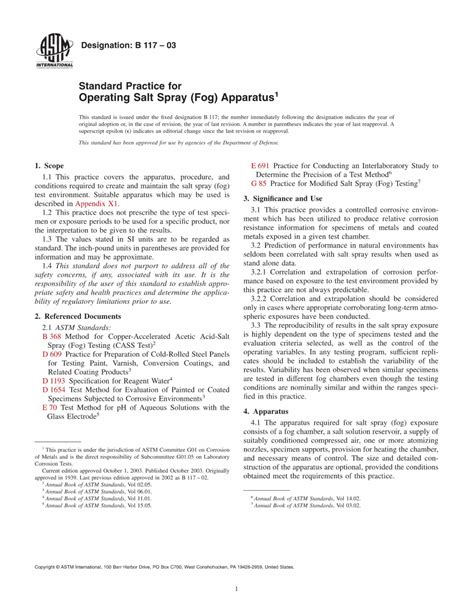 how salt spray test is done|salt spray test standard pdf.